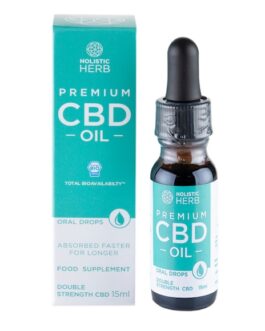 Holistic Herb Premium CBD-Öl, doppelte Stärke, 15 ml