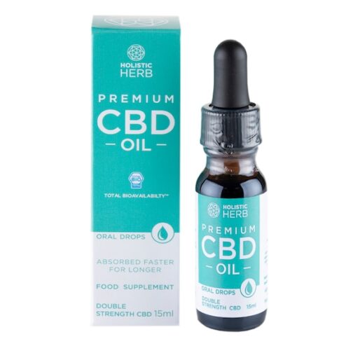 Holistic Herb Premium CBD-Öl, doppelte Stärke, 15 ml